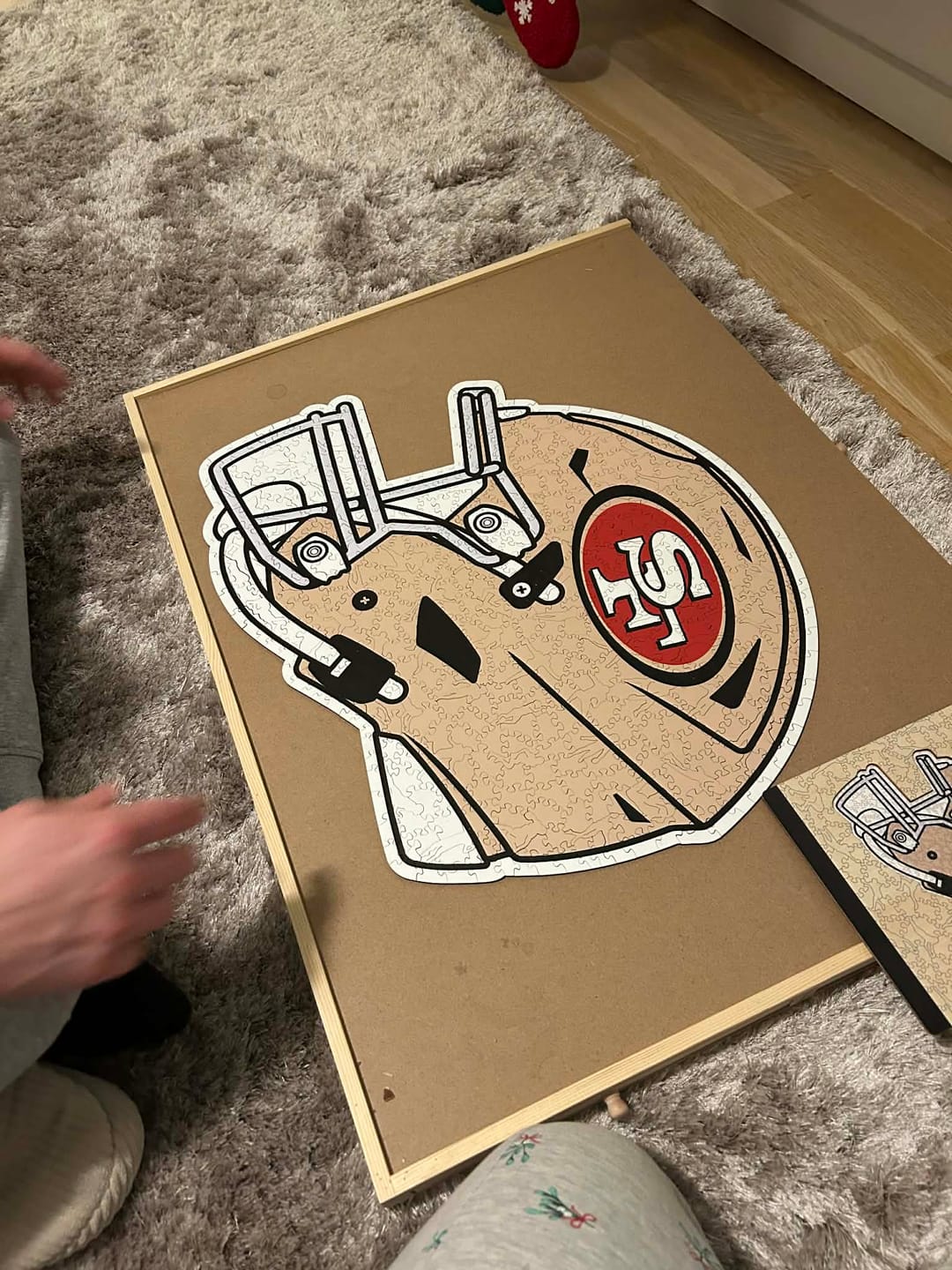 Customer photo review of San Francisco 49ers™ Helmet - Wooden Puzzle