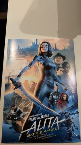 Customer photo review of Alita Battle Angel 2019 Teaser Poster