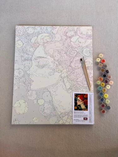 Customer photo review of Klimt-Inspired Woman Portrait XXXVI