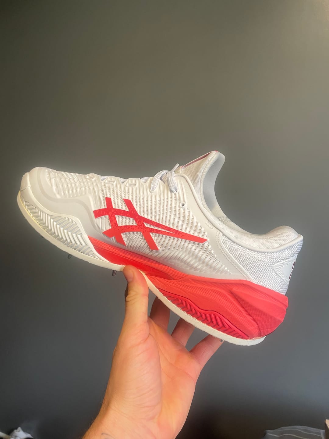 Customer photo review of Custom Cricket Spikes