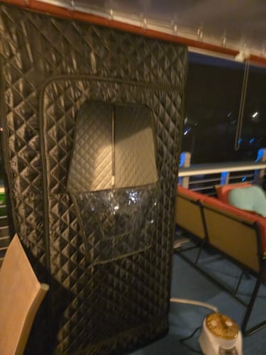 Customer photo review of 1-2 Person Portable Steam Sauna For Indoor