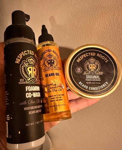 Customer photo review of Beard Care Kit