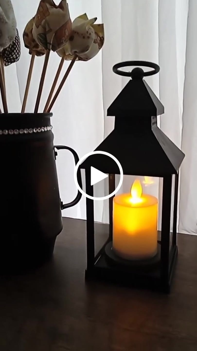 Customer video review of Luminária Decorativa Lampião LED de Mesa e Pendente