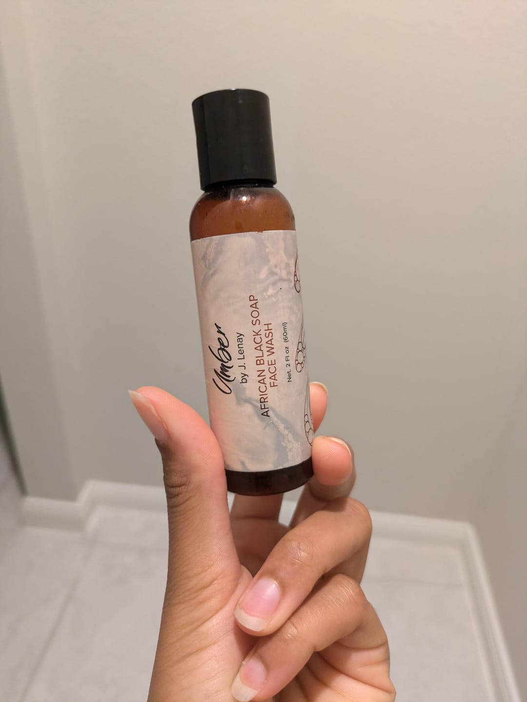 Customer photo review of Liquid African Black Soap Face Wash