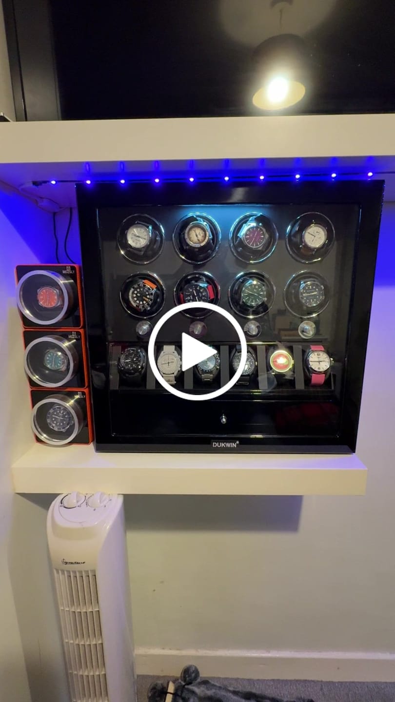 Customer video review of 8 Watch Winders with Extra 6 Watch Display Storage and Jewelry Drawer