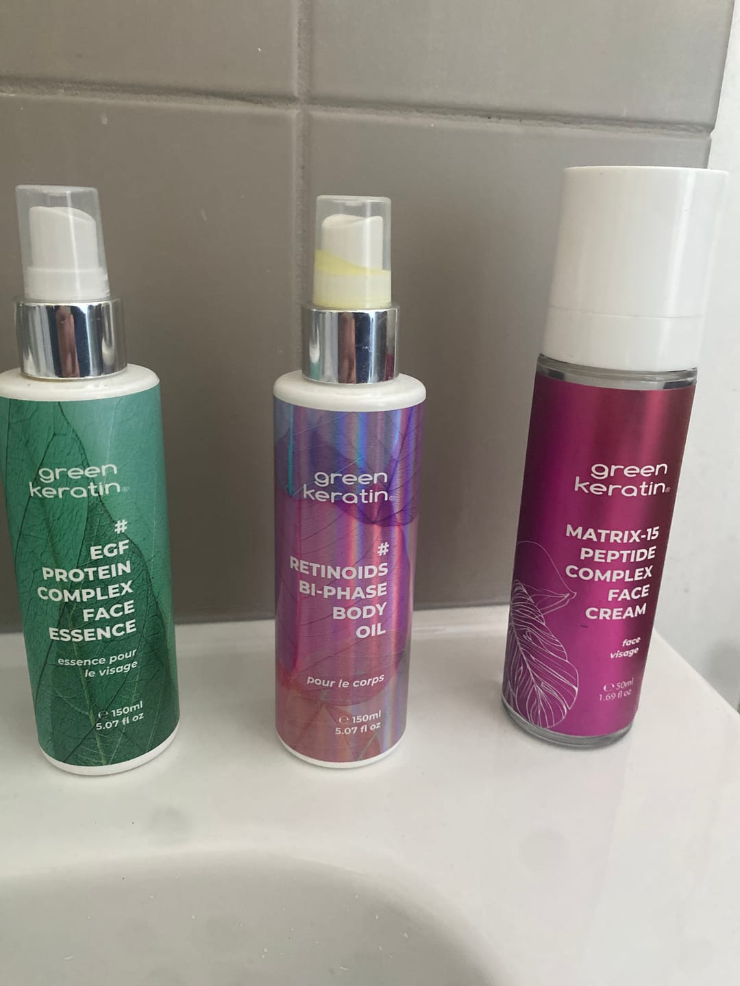 Customer photo review of RETINOIDS Body Oil Huile pour le corps 150ml