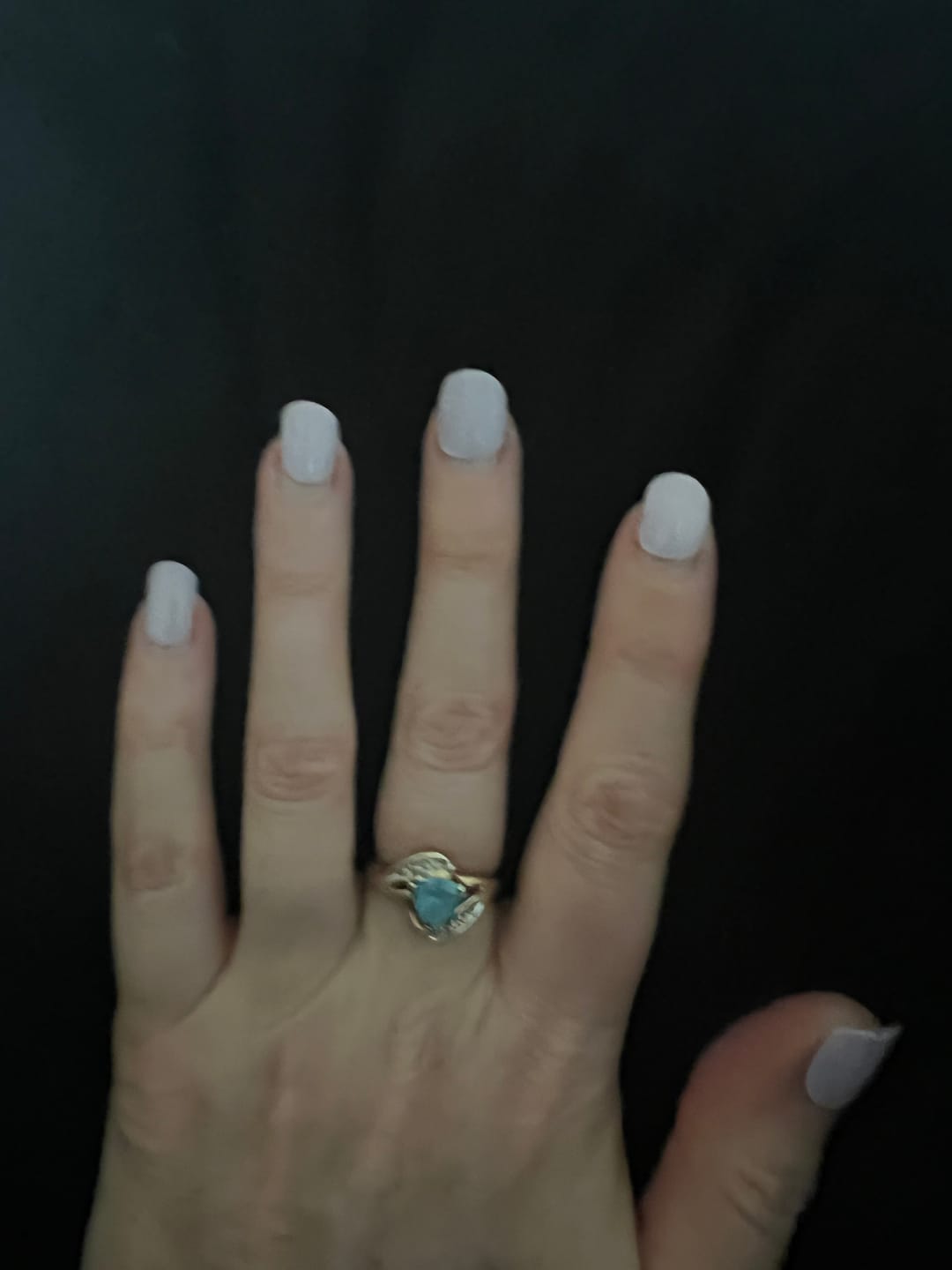 Customer photo review of Wisteria Purple DIY Semicured Gel Nail Sticker Kit