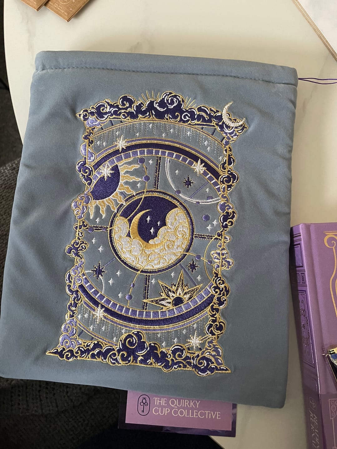 Customer photo review of Otherworldly Book Sleeve- Blue