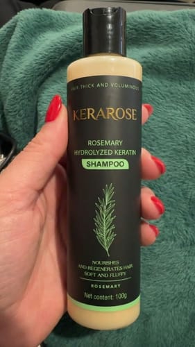 Customer photo review of Hydrolyzed Keratin Rosemary Shampoo