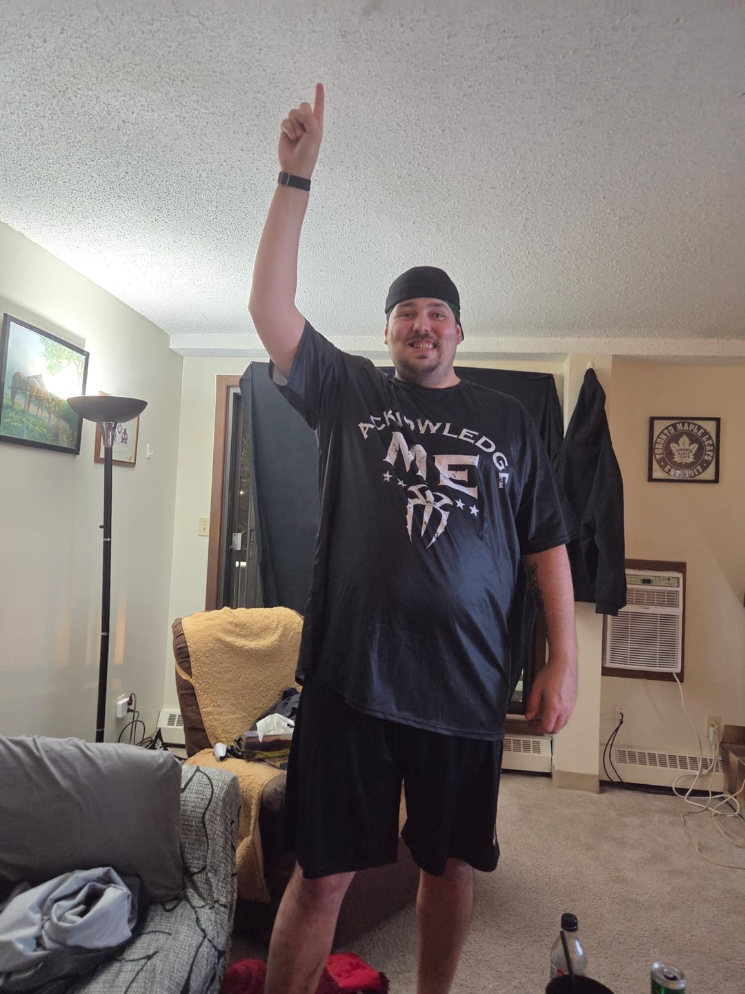 Customer photo review of Acknowledge me Men's Plus Size Short Sleeve T-Shirt