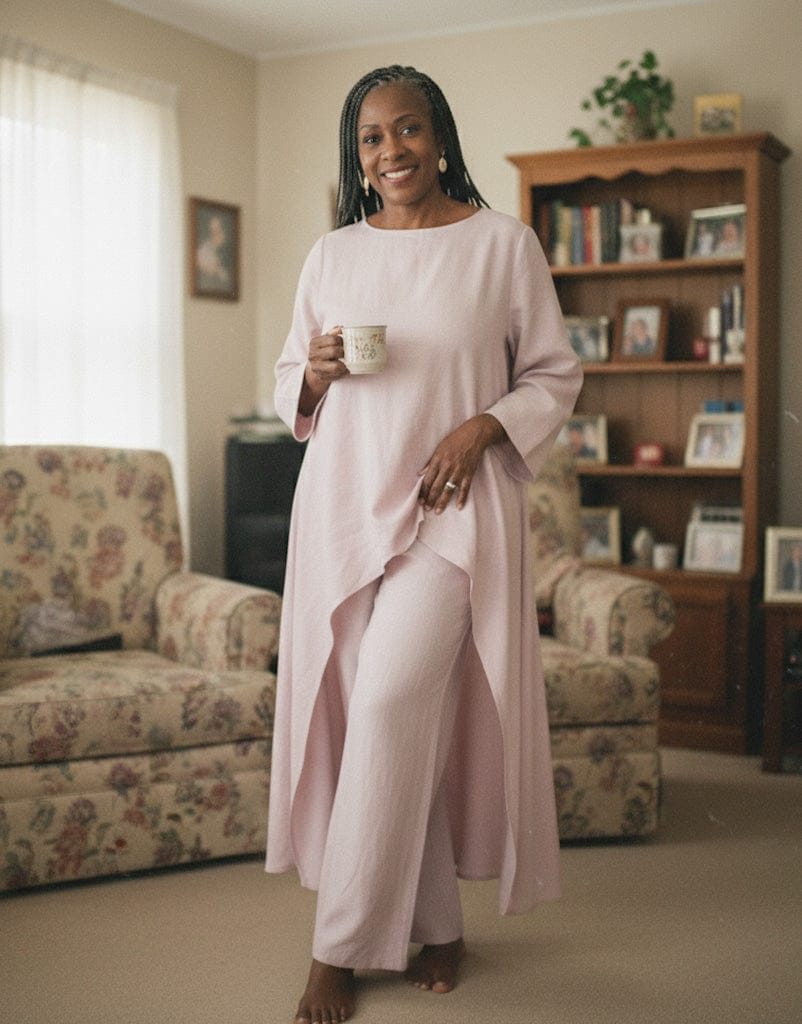 Customer photo review of Wide Elegant Linen Set JESIKA