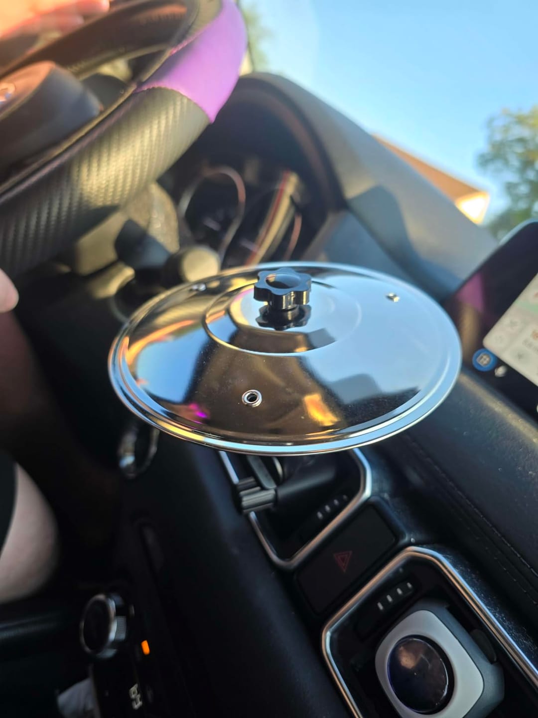 Customer photo review of New Year Hot Sale  - Car Dashboard Drum Cymbal – Fun Accessory for Music & Rock Fans