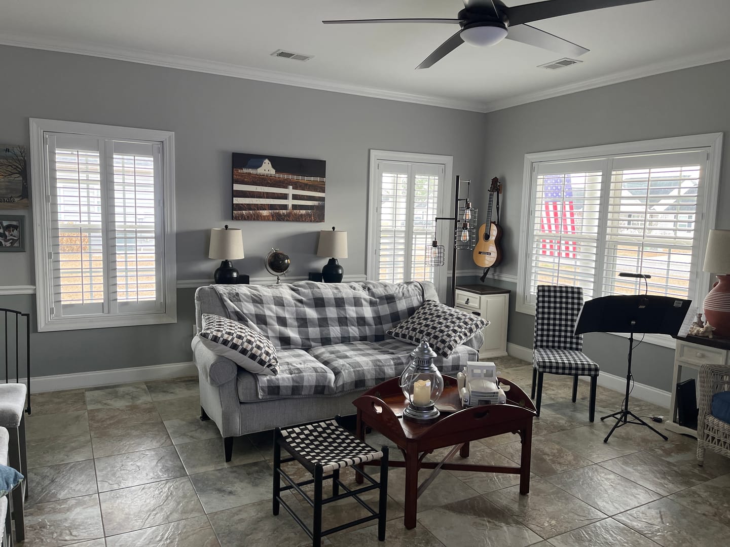 Customer photo review of Hybrid Wood Plantation Shutter
