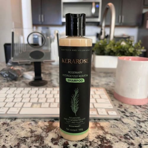 Customer photo review of Hydrolyzed Keratin Rosemary Shampoo