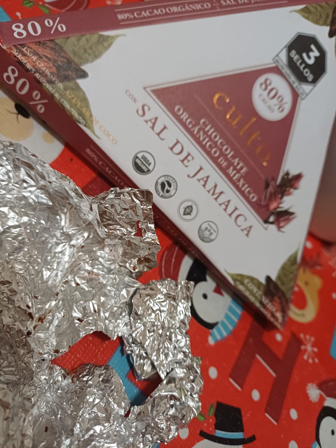 Customer photo review of Chocolate Orgánico Culto 80% 80gr con Sal de Jaimaca (T)