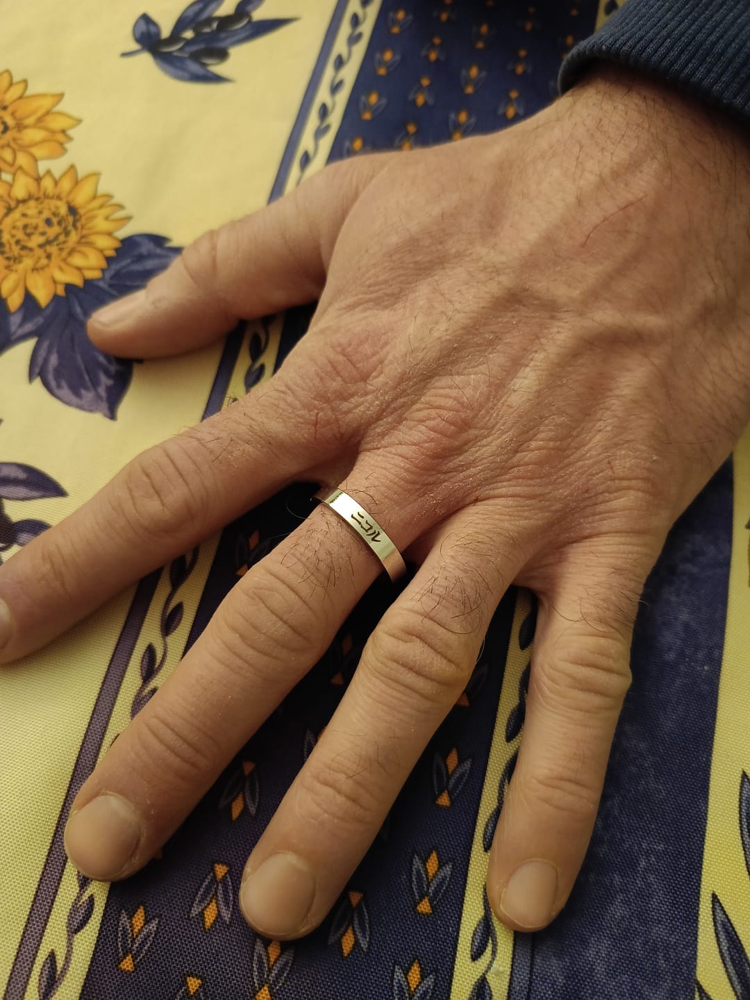 Customer photo review of Bague Japonaise Fine Personnalisée