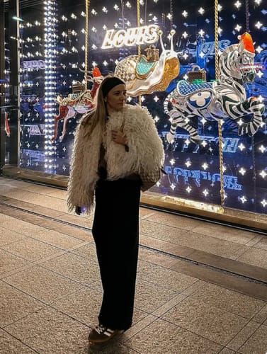 Customer photo review of Irina Faux Fur Coat