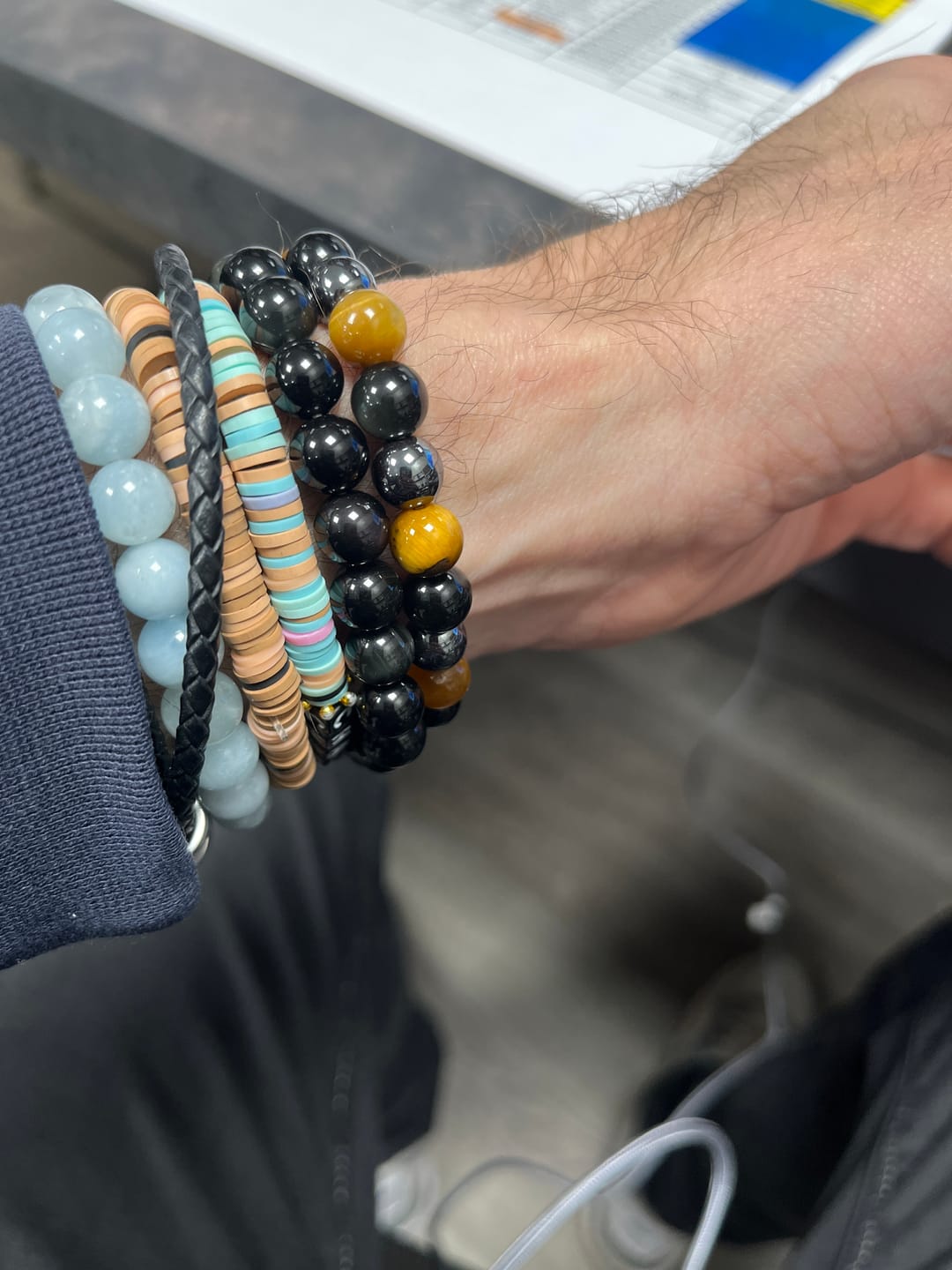 Customer photo review of Bracelet "Guidance" en Obsidienne Œil Céleste