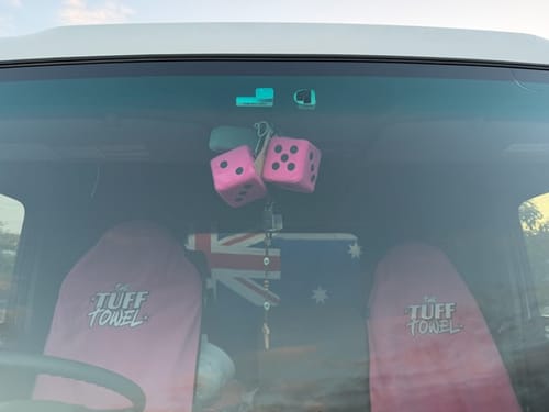 Customer photo review of Waterproof Car Towel Seat Cover