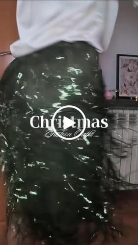 Customer video review of Party Crasher Layered Sequined Tassels High Rise Back Zipper Midi Skirt (Shipped Within 24 Hours)