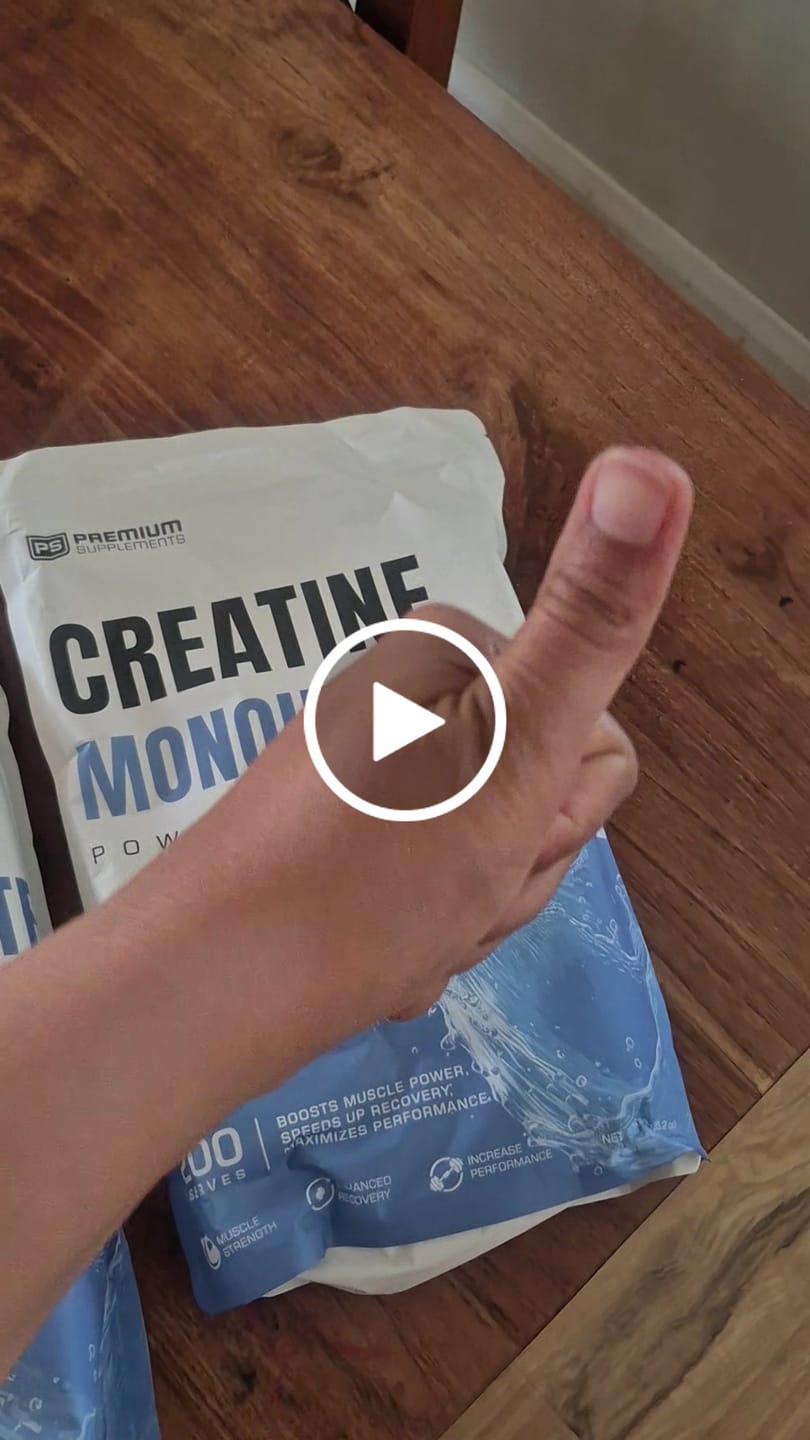 Customer video review of Micronised Creatine Monohydrate