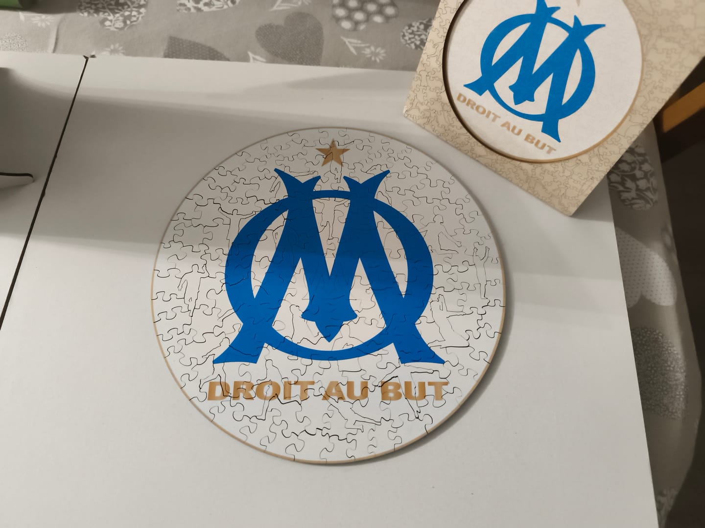 Customer photo review of Logo Olympique de Marseille® - Puzzle en Bois
