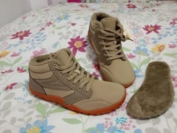 Customer photo review of Botas Barefoot trekking impermeables térmicas
