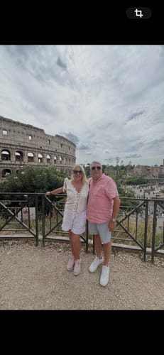 Customer photo review of Tanja Linen Shorts in White