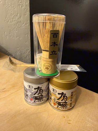Customer photo review of Monthly Matcha Club with Free Matcha Whisk and Chashaku