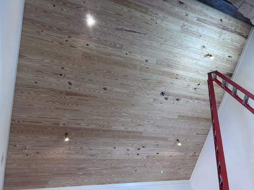 Customer photo review of Minimalist Adjustable Single Cylinder Ceiling Spotlight