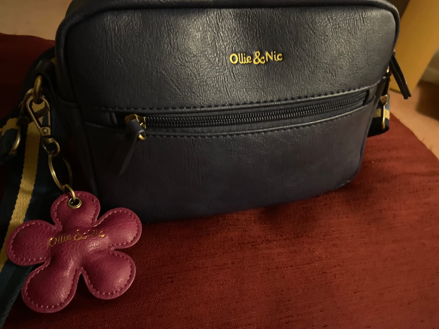 Customer photo review of Flower Bag Charm - Orchid