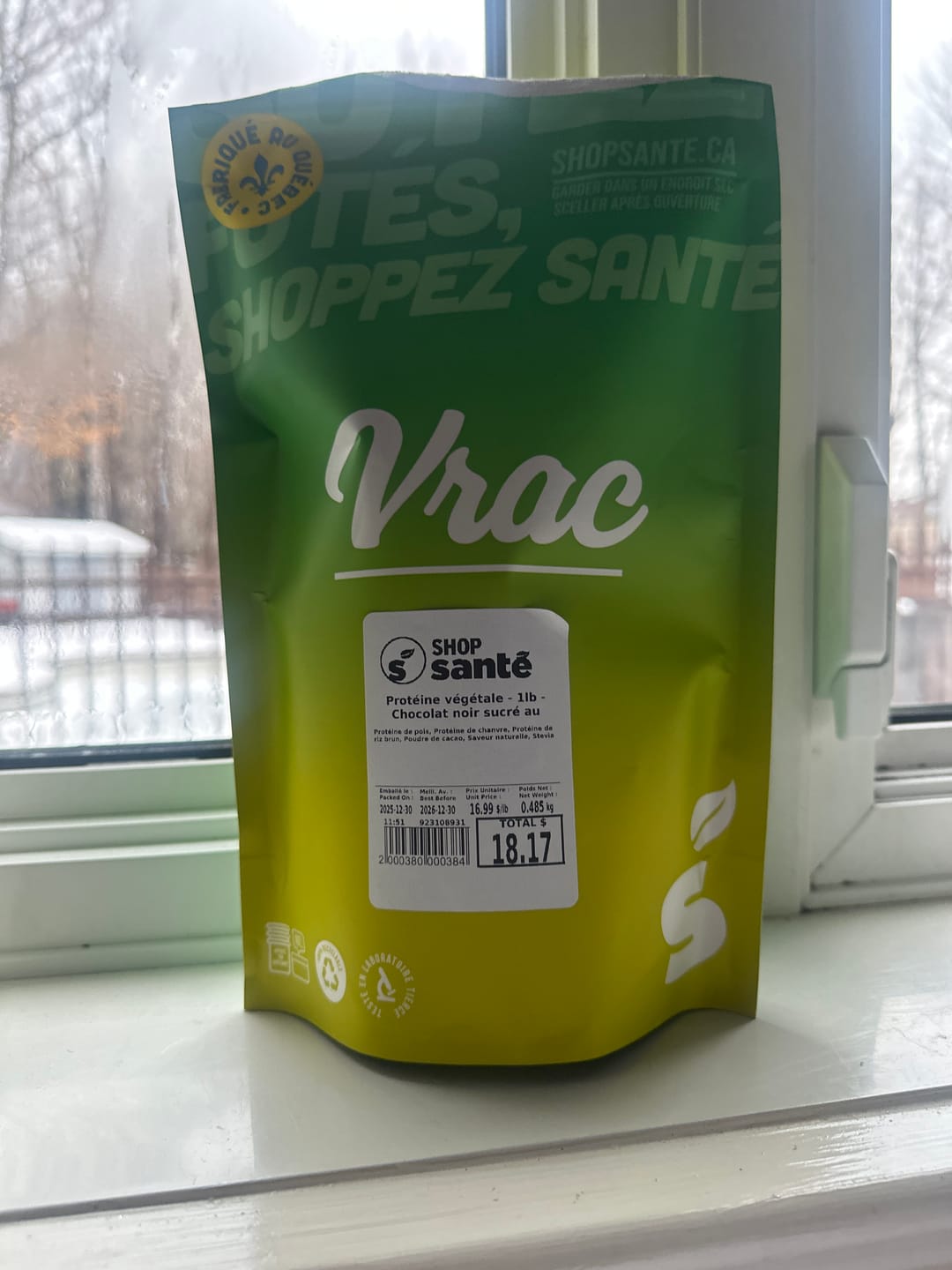 Customer photo review of Shop Santé - VRAC - Protéine végétale - 1lb