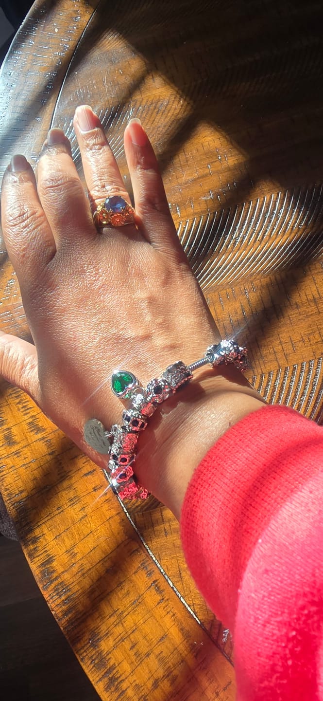 Customer photo review of Faith Hope Love Bracelet