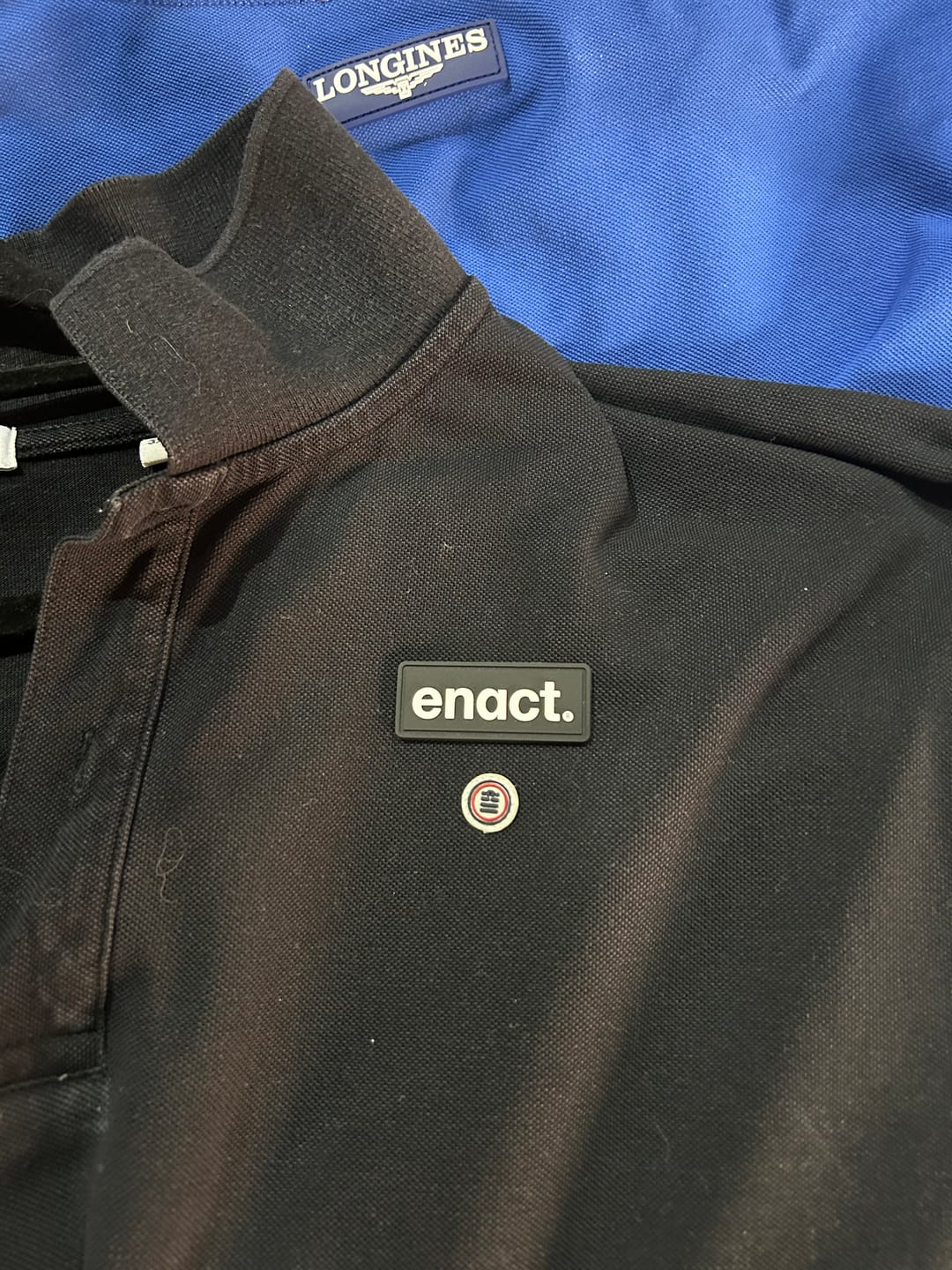 Customer photo review of Polo manches courtes piqué Lucas noir