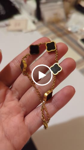 Customer video review of Celine Clover Bracelet