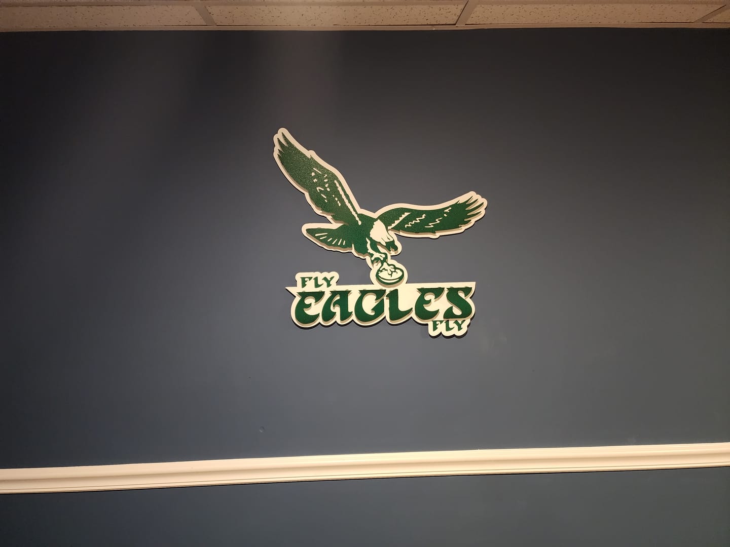 Customer photo review of Philadelphia "Fly Eagles Fly" 1973 Old School 3D Vintage Metal Wall Art
