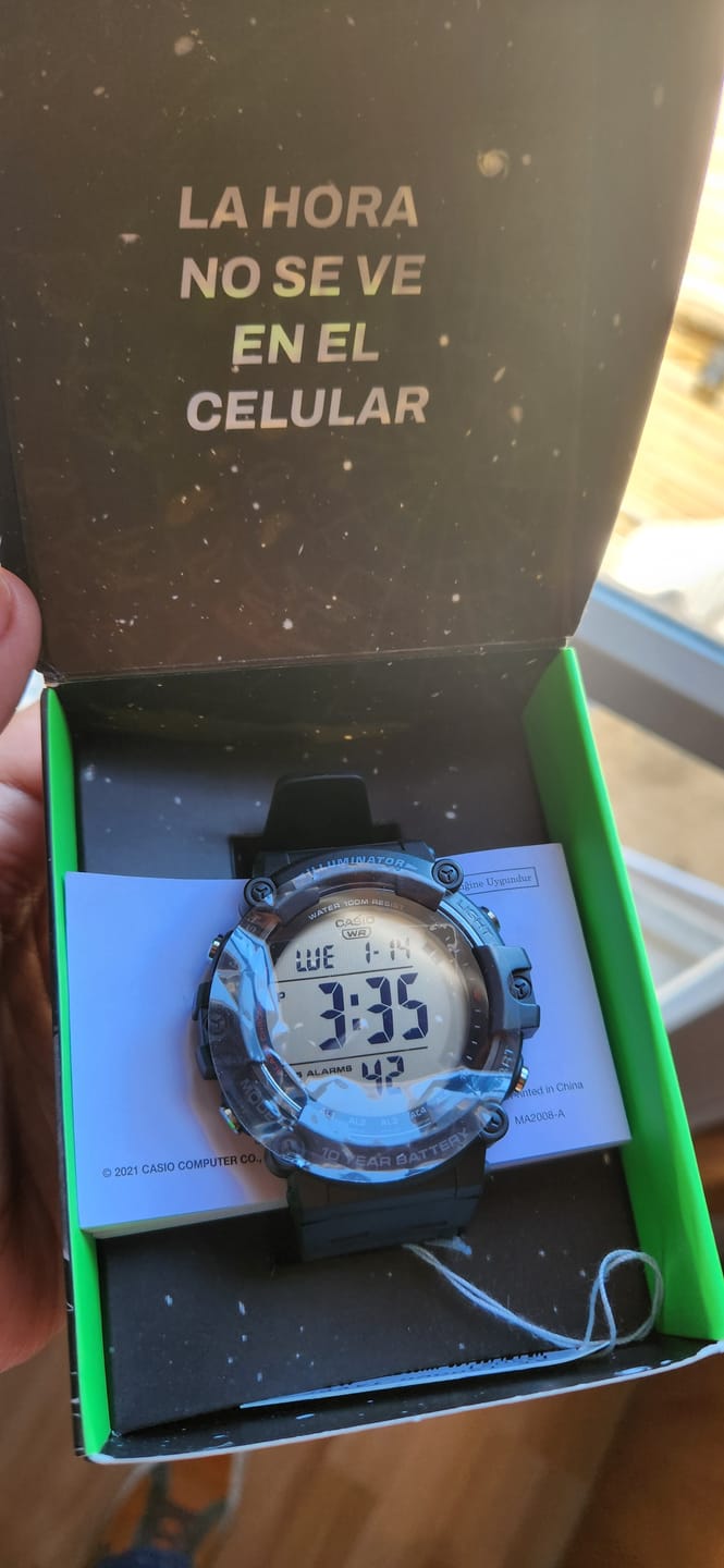 Customer photo review of Reloj Casio Vintage AE-1500WH-1AVDF Negro