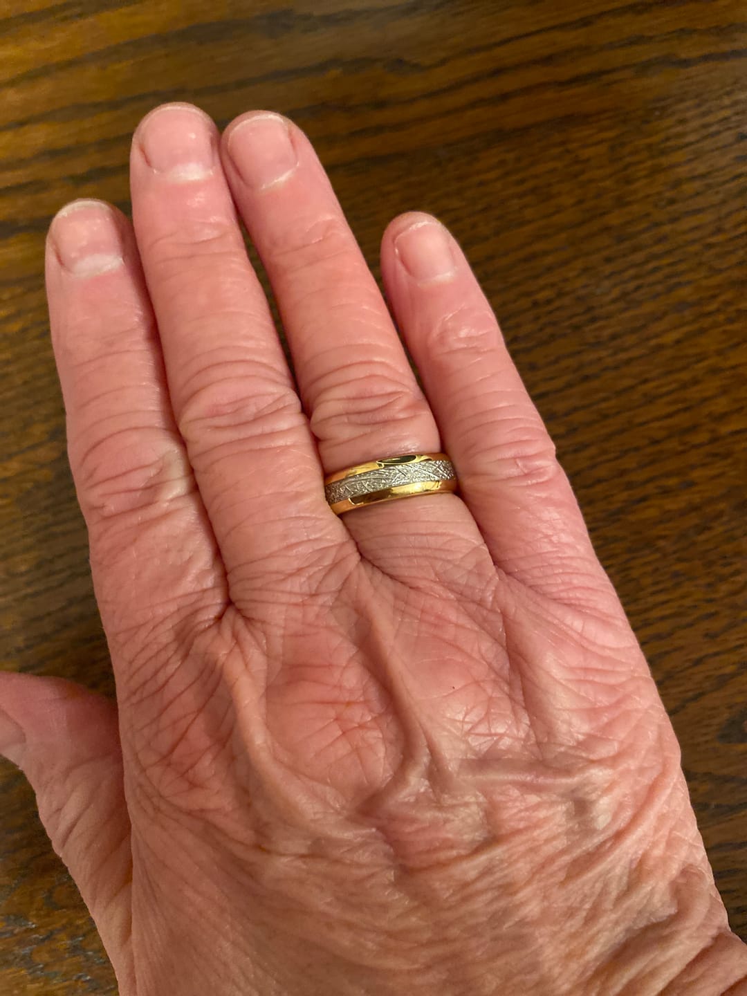 Customer photo review of The Golden Steel 6mm Wonder Ring