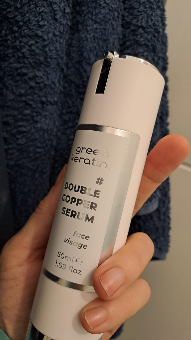 Customer photo review of DOUBLE COPPER Sérum pour le visage