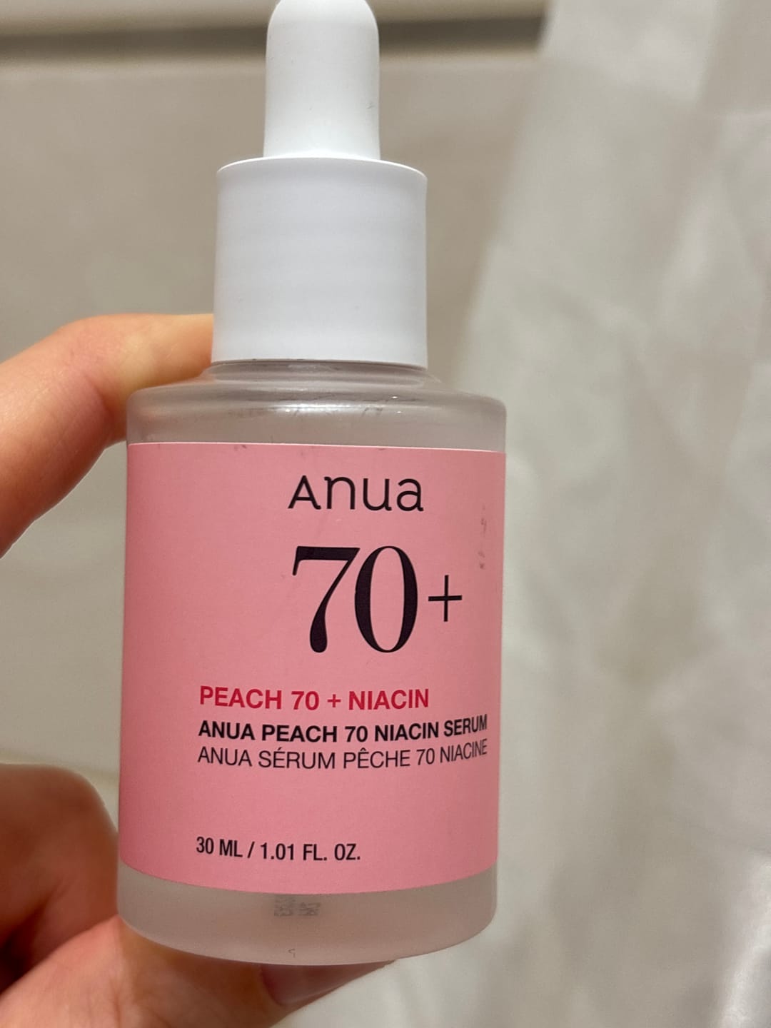 Customer photo review of Serums ar persiku gludai un mirdzošai ādai Anua Peach 70 Niacin Serum