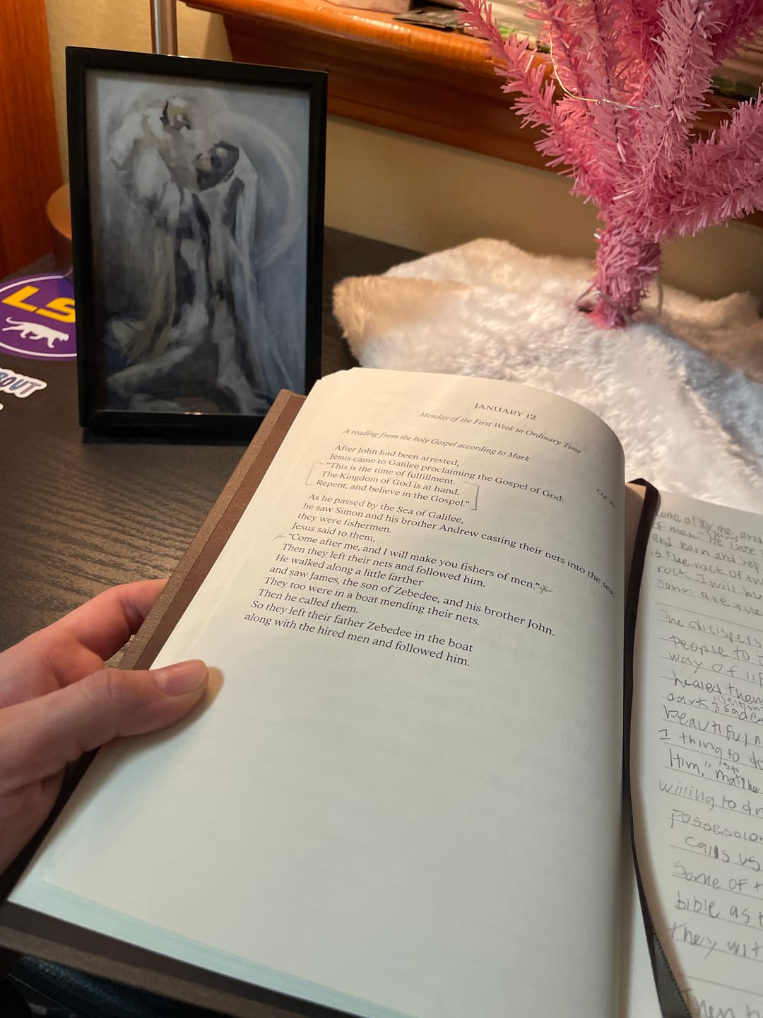 Customer photo review of On Every Word Scripture Journal 2026