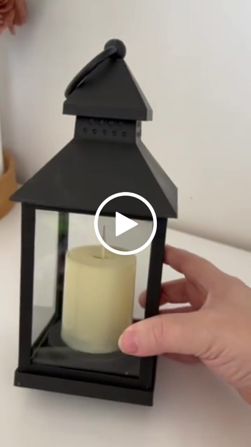 Customer video review of Luminária Decorativa Lampião LED de Mesa e Pendente