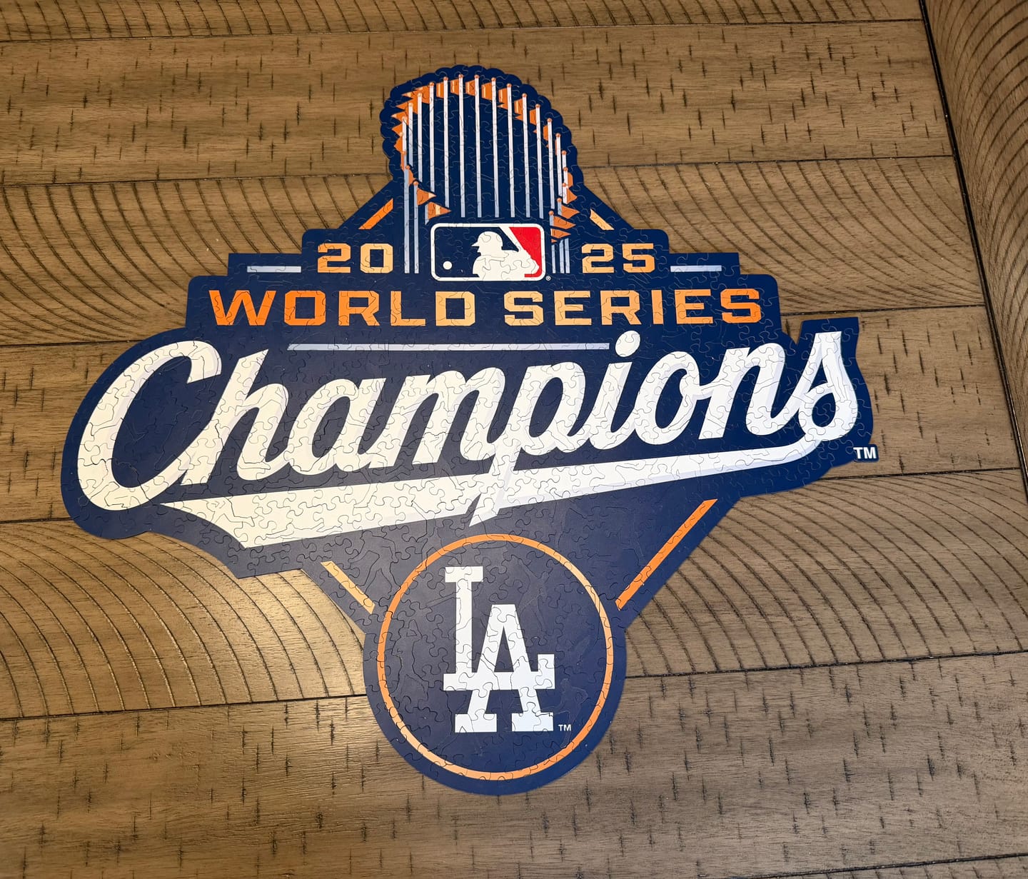 Customer photo review of Los Angeles Dodgers™ 2025 World Series - Wooden Puzzle