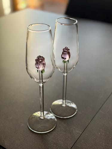 Customer photo review of Champagner Glas | Rose