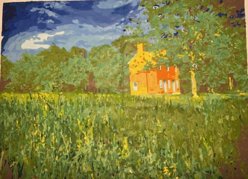 Customer photo review of Custom Landscape Paint By Numbers