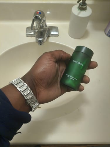 Customer photo review of Scentless Deodorant Supplement
