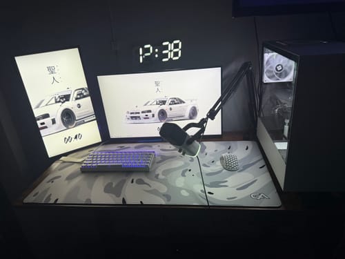 Customer photo review of Snow Swirl Mousepad