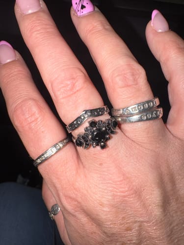 Customer photo review of Triple Moon Ring