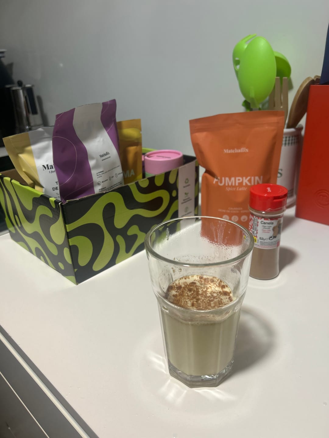 Customer photo review of Matcha Latte Navidad