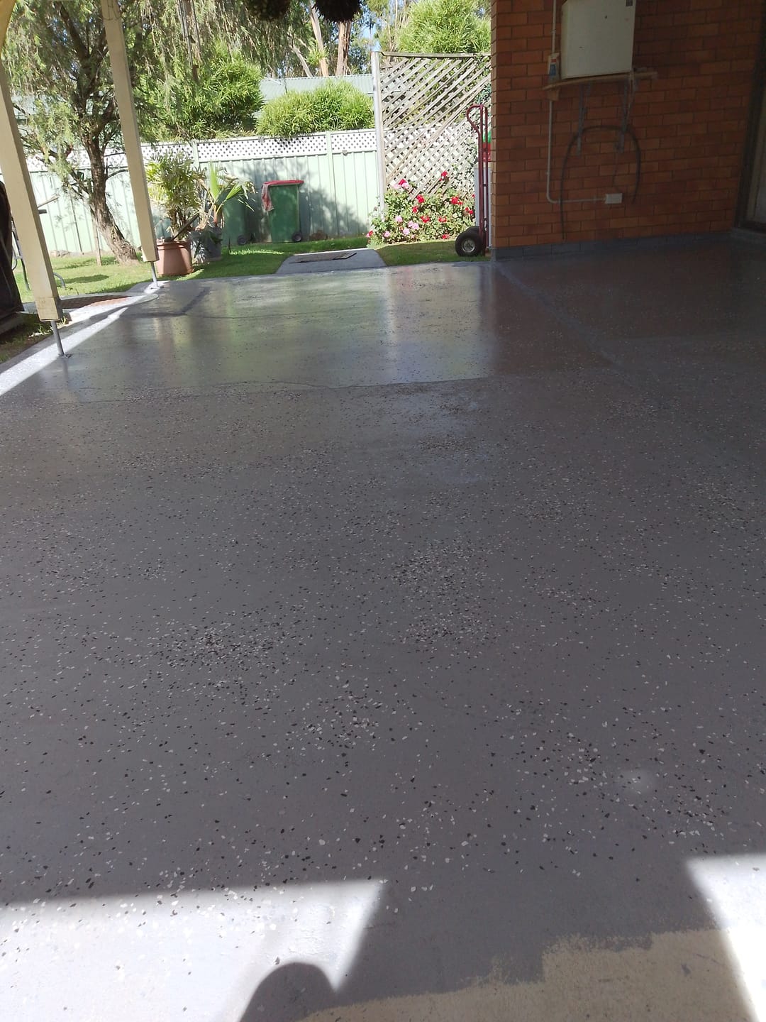 Customer photo review of Epoxy Flake Floor Kit